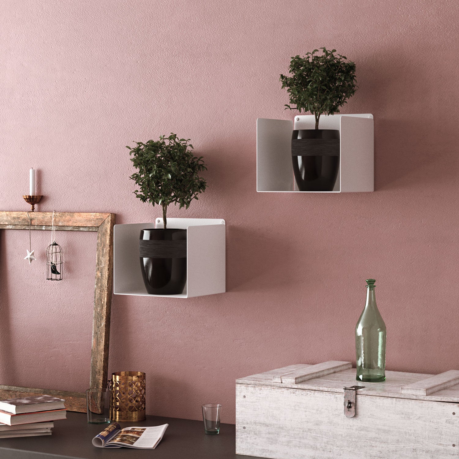 Juego de 2 - Estante Cubo Alysa