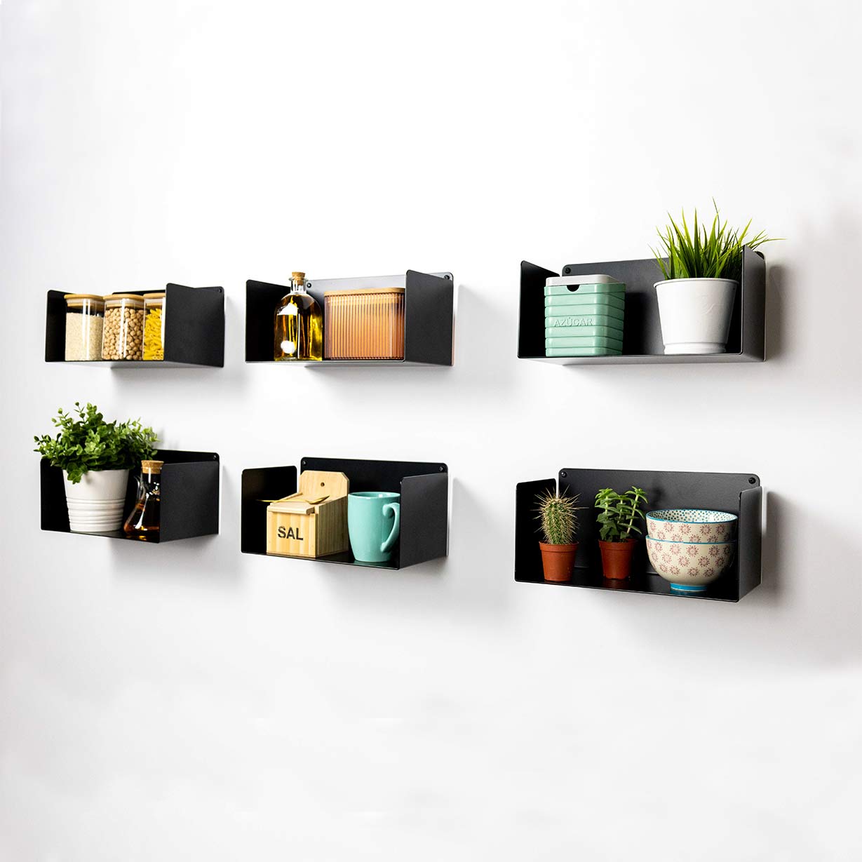 Juego de 6 - Estante para cocina Alysa 30cm