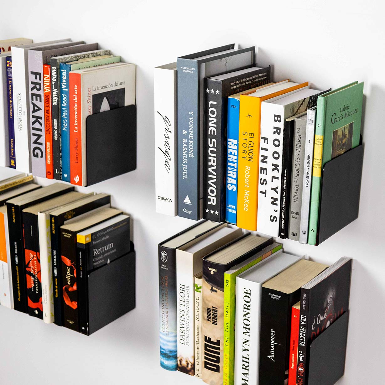 Juego de 6 - Estante para libros Alysa 30cm