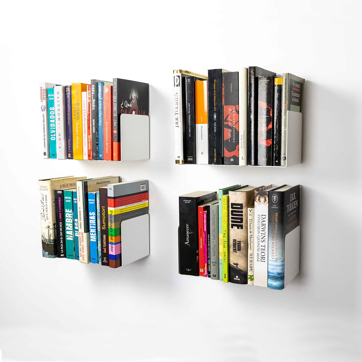 Juego de 4 - Estante para libros Alysa 30cm