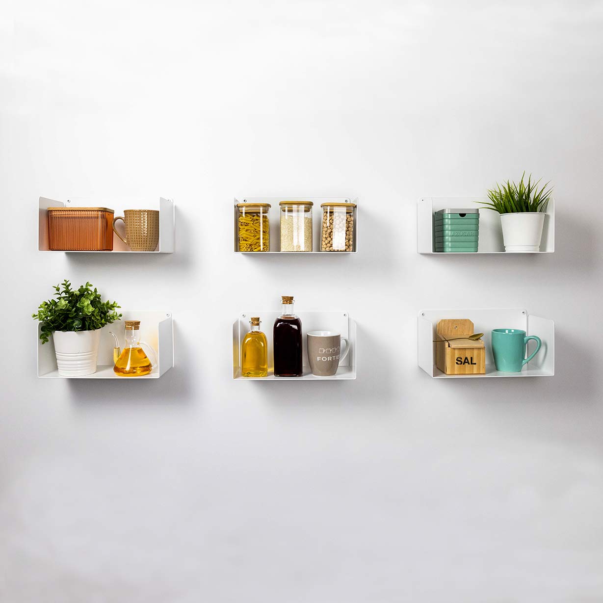 Juego de 6 - Estante para cocina Alysa 30cm