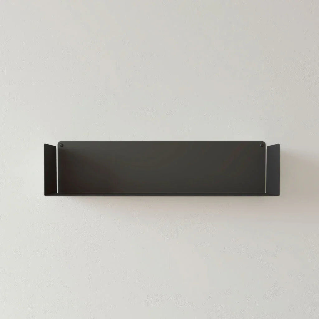 Balda flotante para libros de pared negro