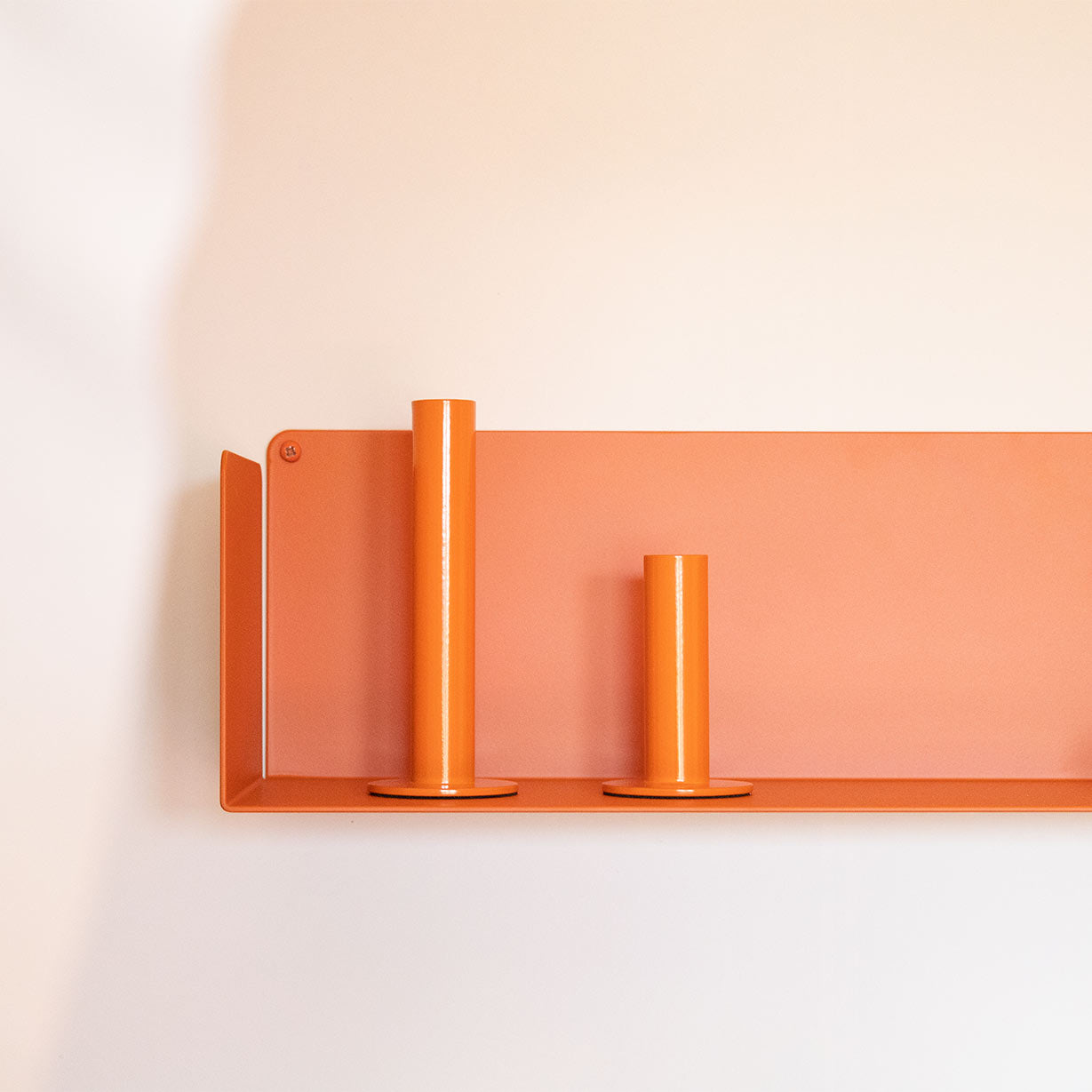 Estante flotante terracota para pared con decoración, para libros o cocina, estilo moderno maximalista