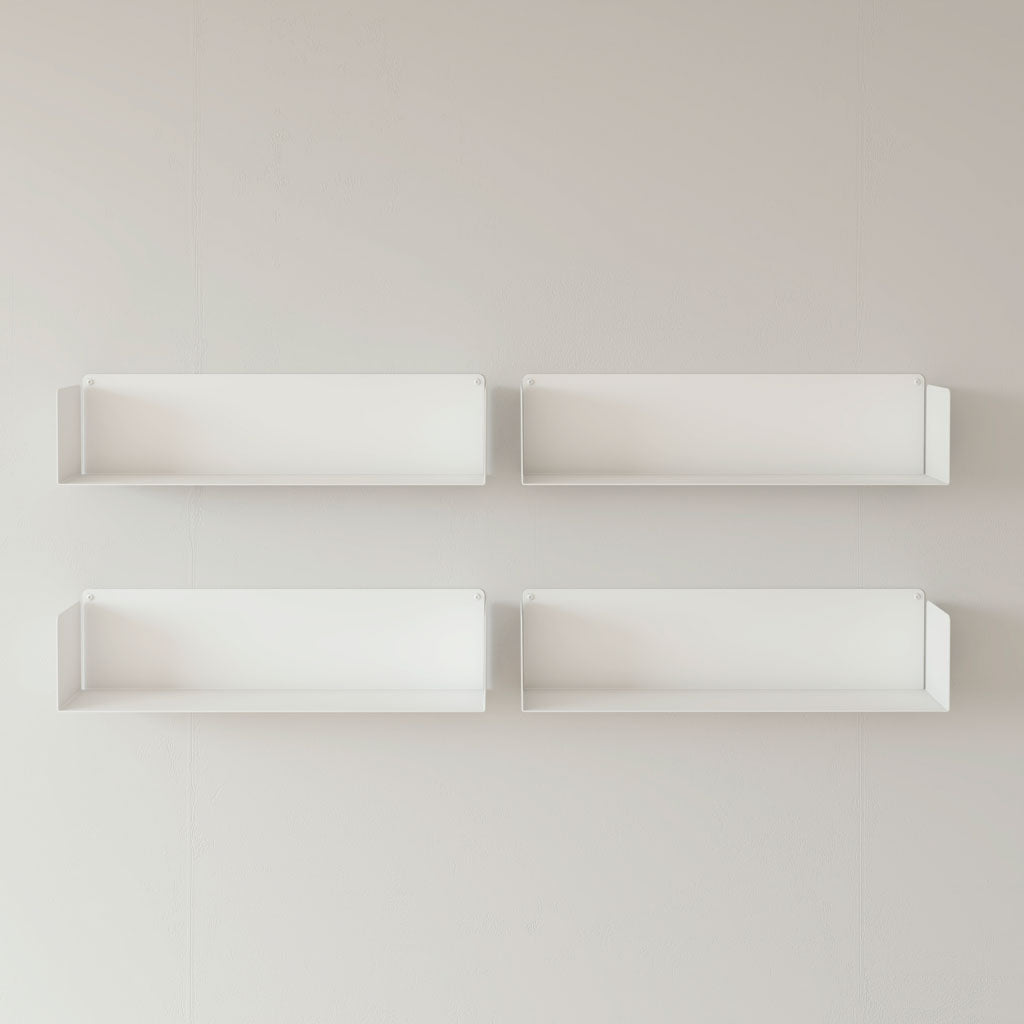 Estantes flotantes cocina pared metal