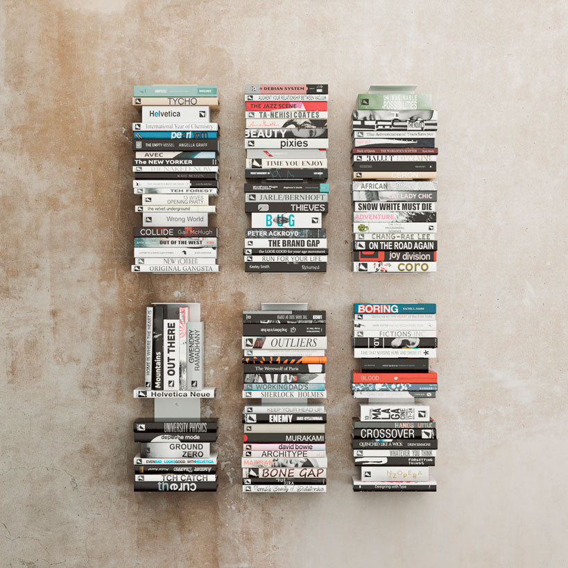 Juego 6 - Estantes para libros Vertical Alysa