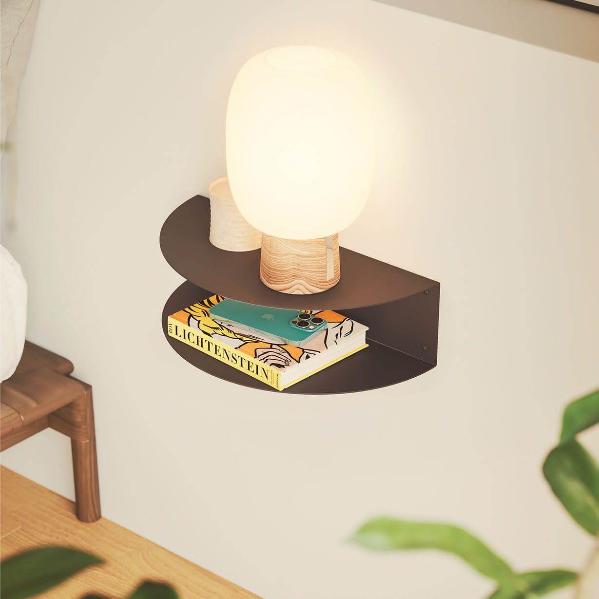 Pack 2 Mesita de Noche Flotante Luisina