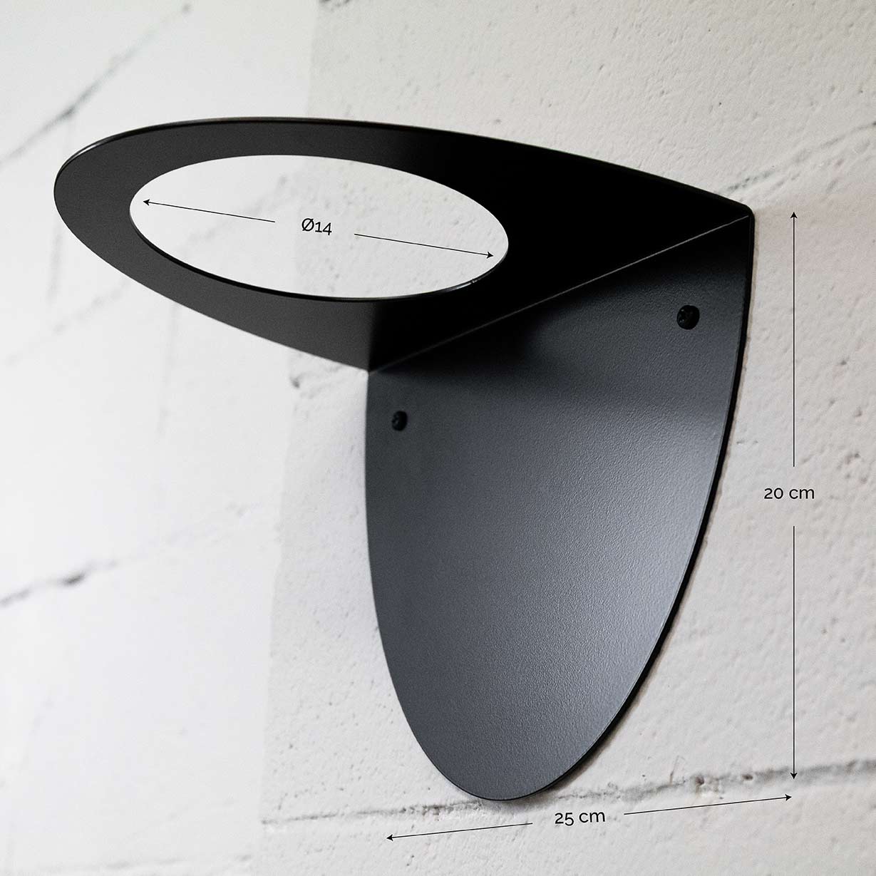 Macetero Metálico Para Pared Andalucía Ø14