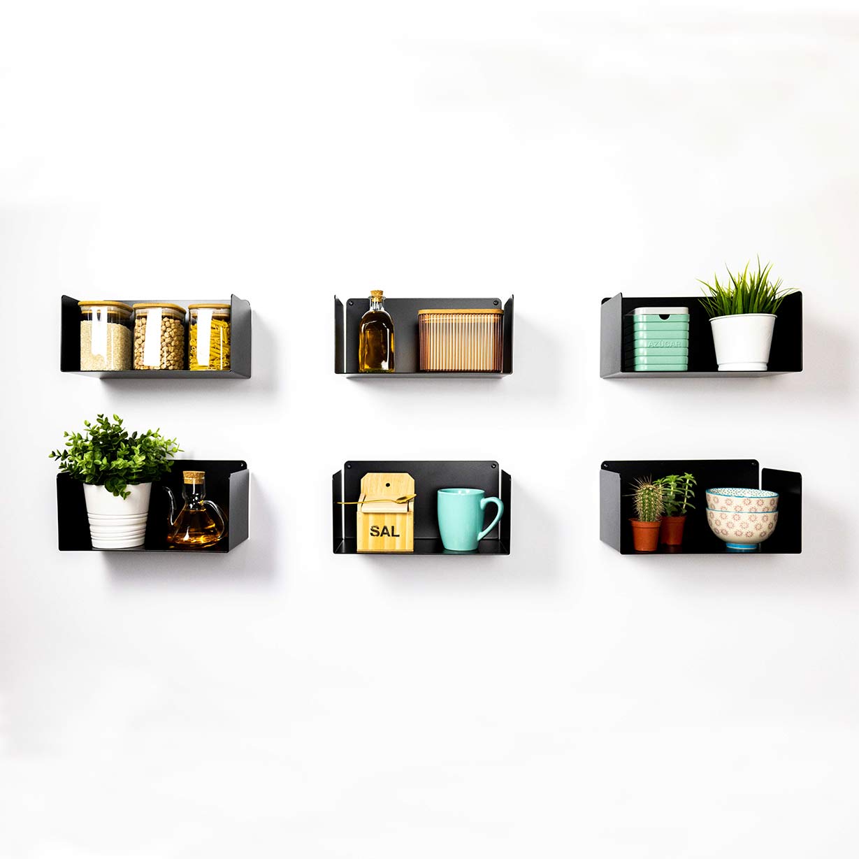 Juego de 6 - Estante para cocina Alysa 30cm