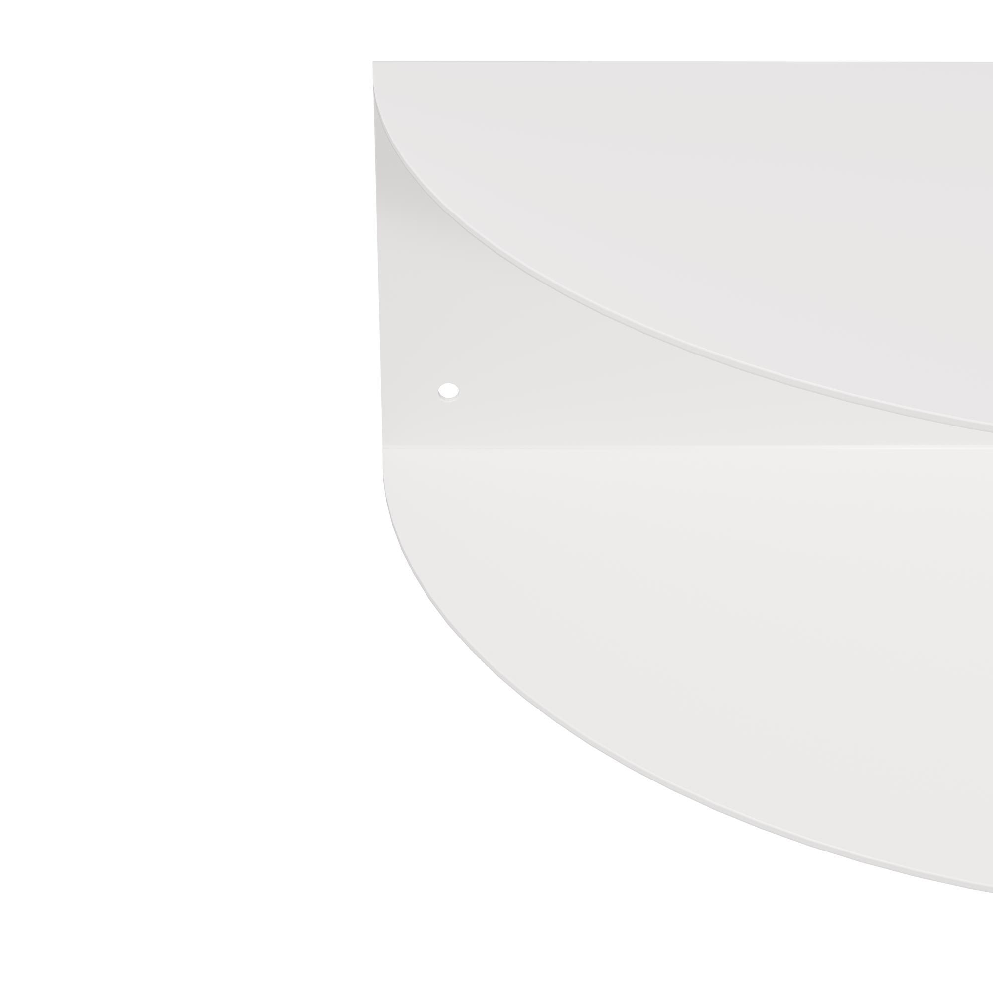 Detalle metal mesita de noche flotante blanca para pared Kion Home