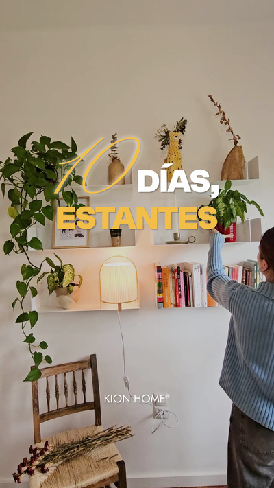 estanterías metálicas flotantes de pared para libros, acero resistente, diseño moderno, Kion Home, 60cm