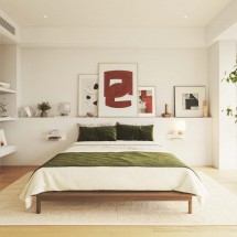mesita dormitorio pequeño moderno