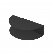mesita de noche estrecha minimalista negra