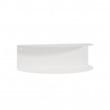 mesita de noche de pared metal blanca
