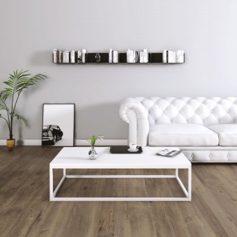 Mesa Centro Casia Rectangular Blanco Nórdico con metal blanco