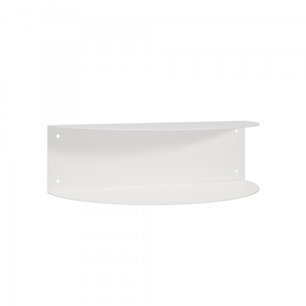 mesita de noche de pared metal blanca