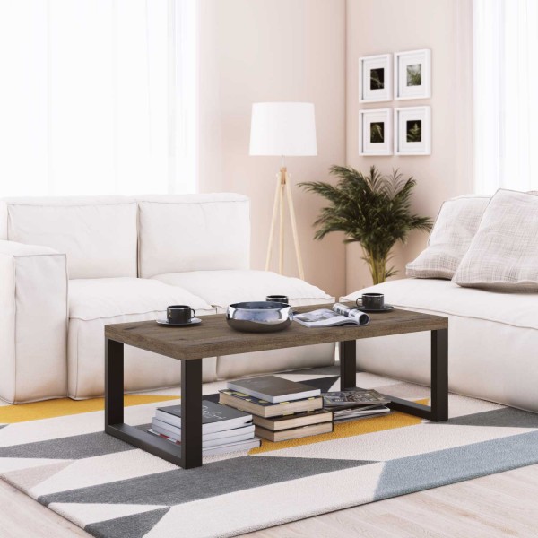 Mesa negro y madera Muebles comedor. Mesa centro