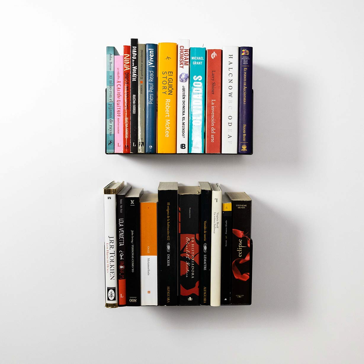 Comprar Soporte para libro - Estantes para libros 30 x 15 cm - Blanco -  Juego de 2