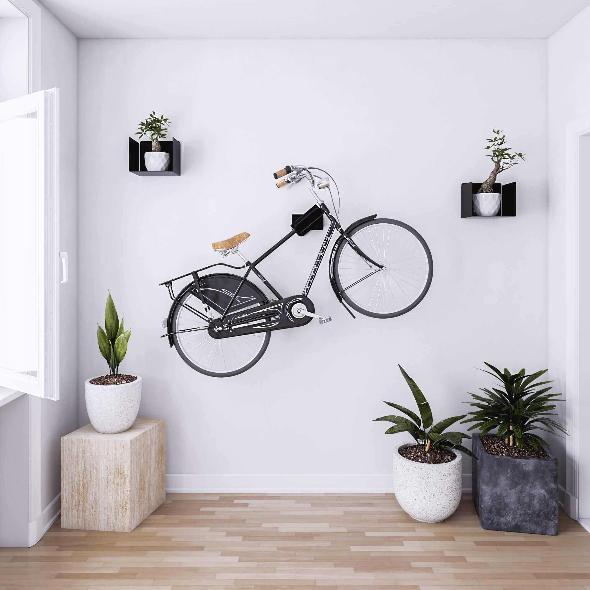 Soporte Para Instalacion De 2 Bicicletas En Pared